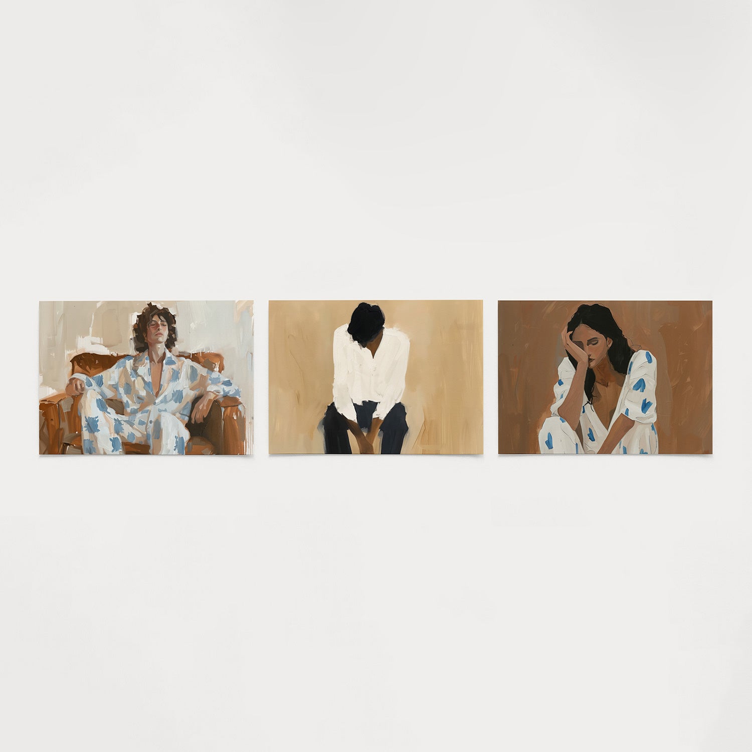 Zachte kleurvlakken Posterset