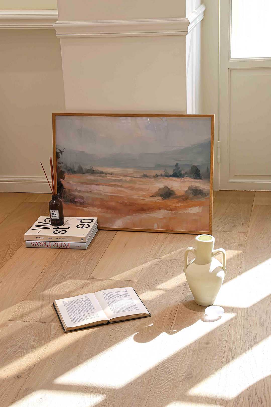 Landschap met heuvels Poster