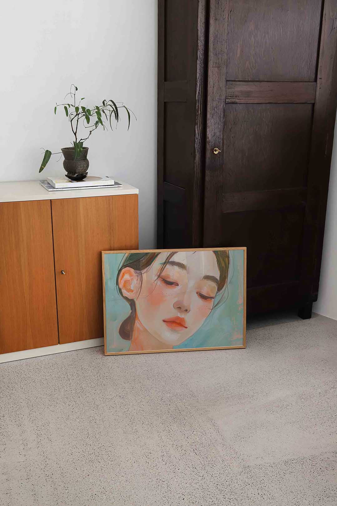 Portret van vrouw Poster