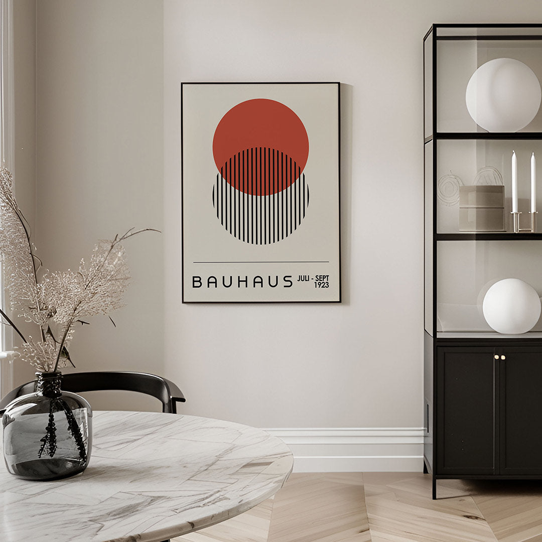 Cirkel en lijnen Poster