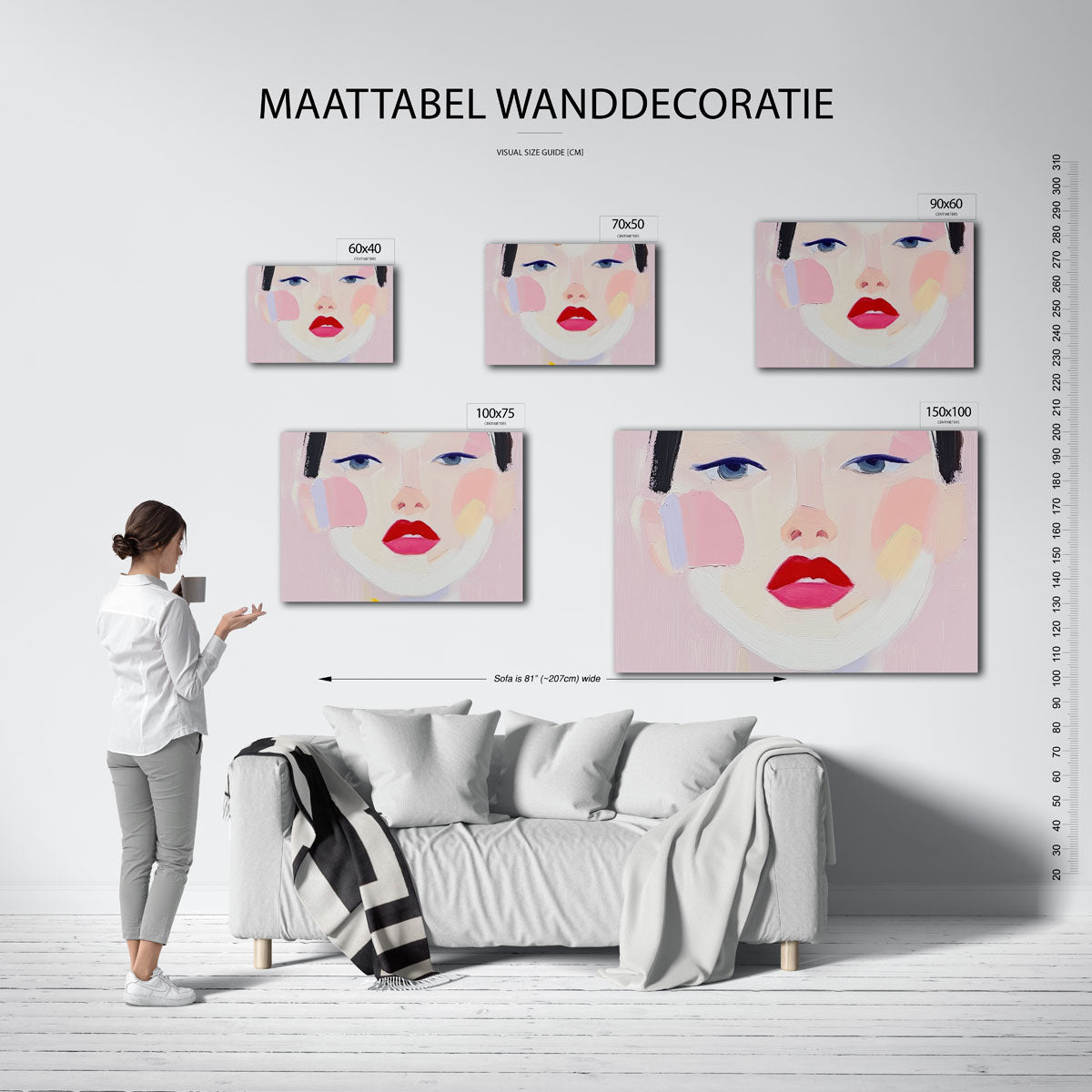 Portretstudie Kunstwerk