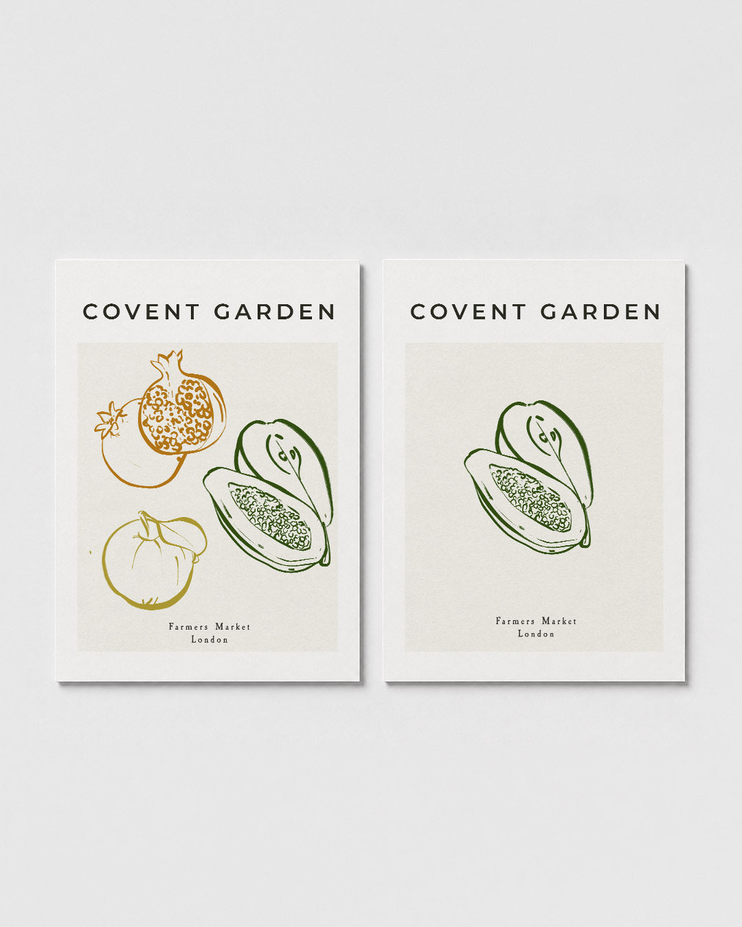 Fruitige lijnenspel Posterset