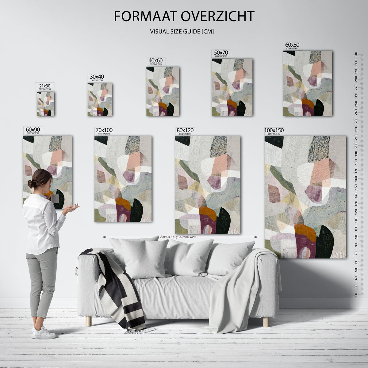 Abstracte vormen Poster