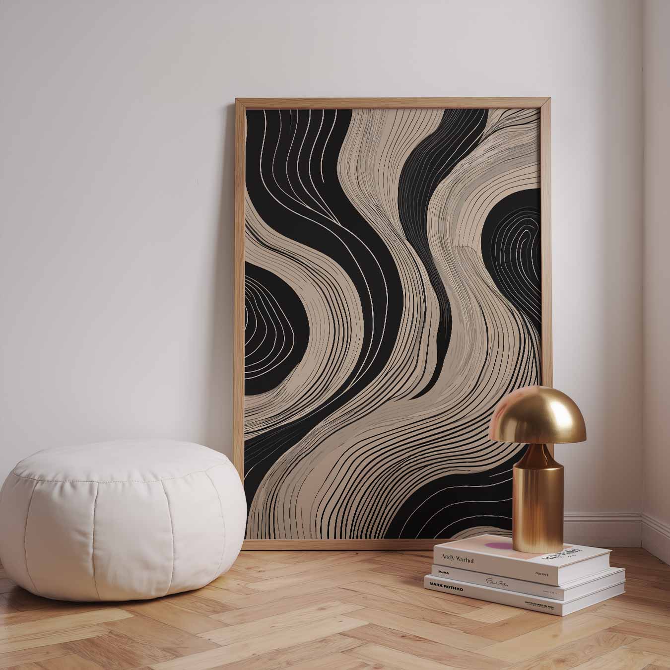 Elegante Golven Wandposter-WallArtistic