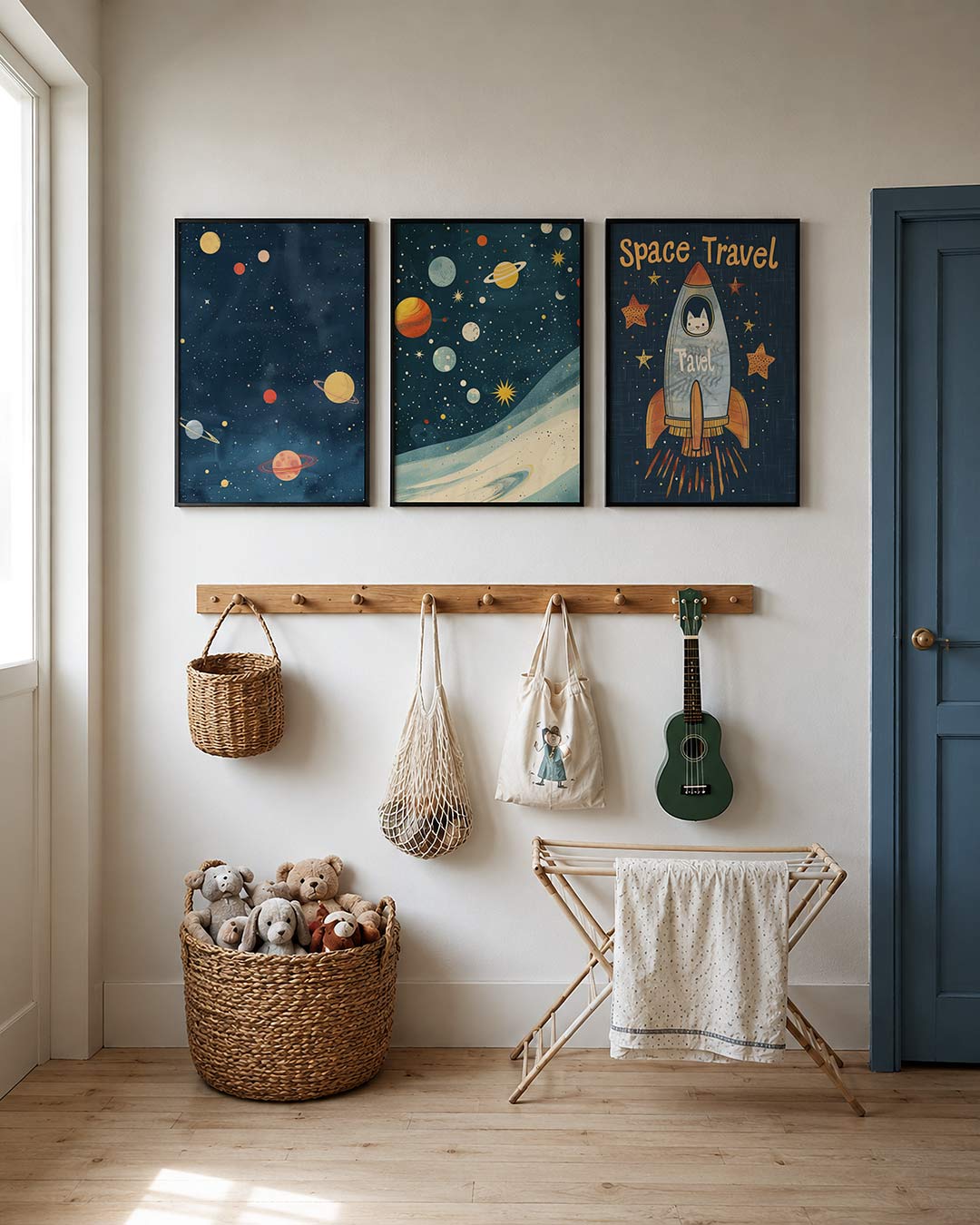 Ruimteavontuur illustratie Posterset