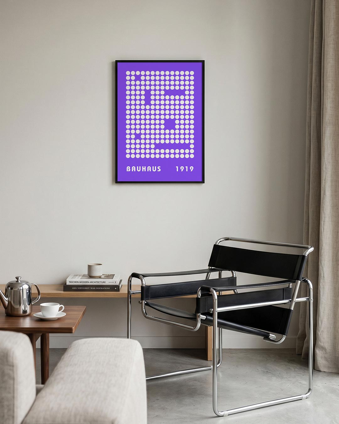 Cirkelpatroon paars Poster