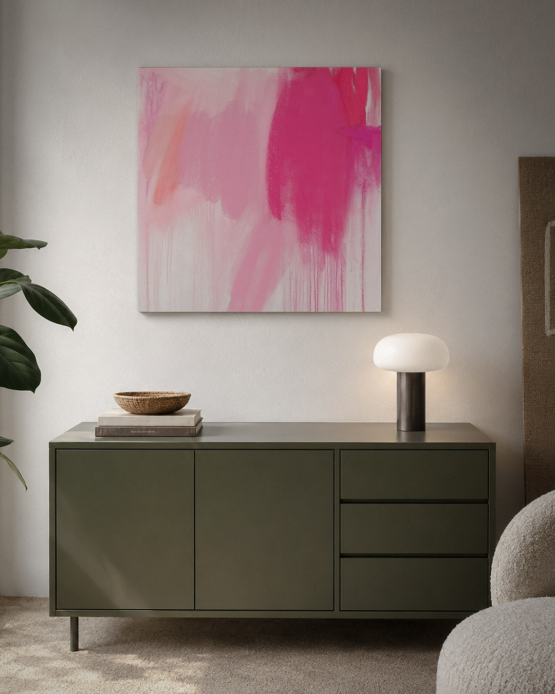 Vloeiende kleurencompositie Kunstwerk