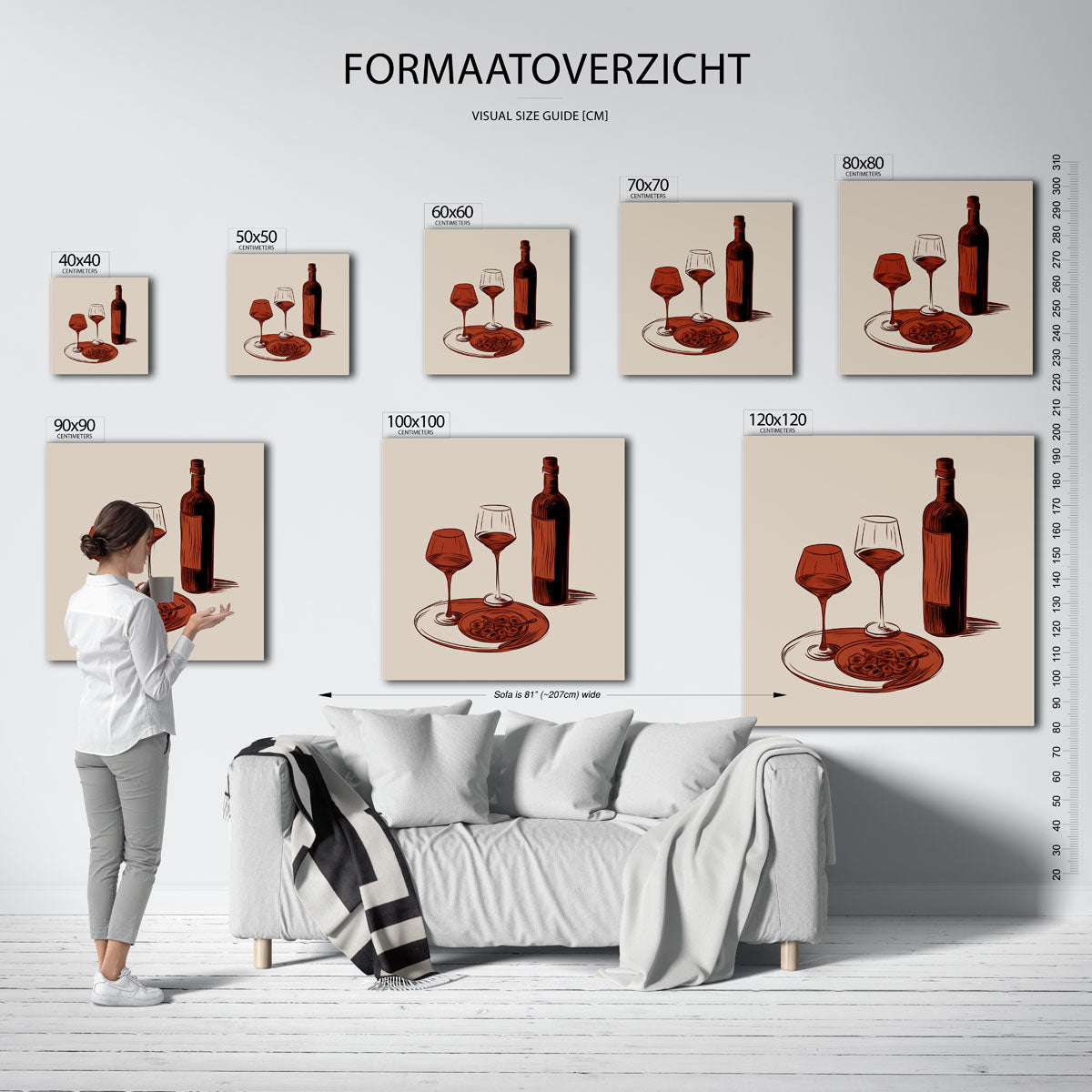 Wijn en diner Poster