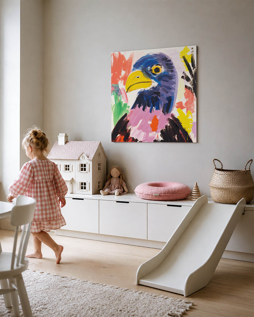 Kleurrijke vogel Kunstwerk