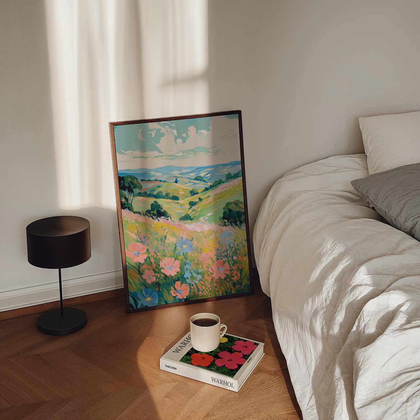 Zomerse Bloemenweide Poster-WallArtistic
