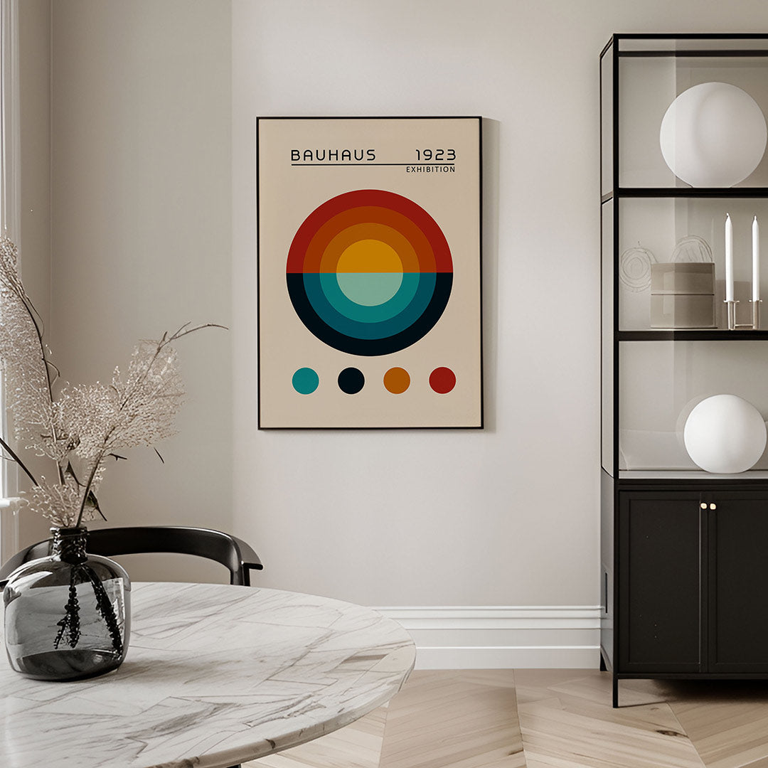 Cirkelvormen en kleur Poster