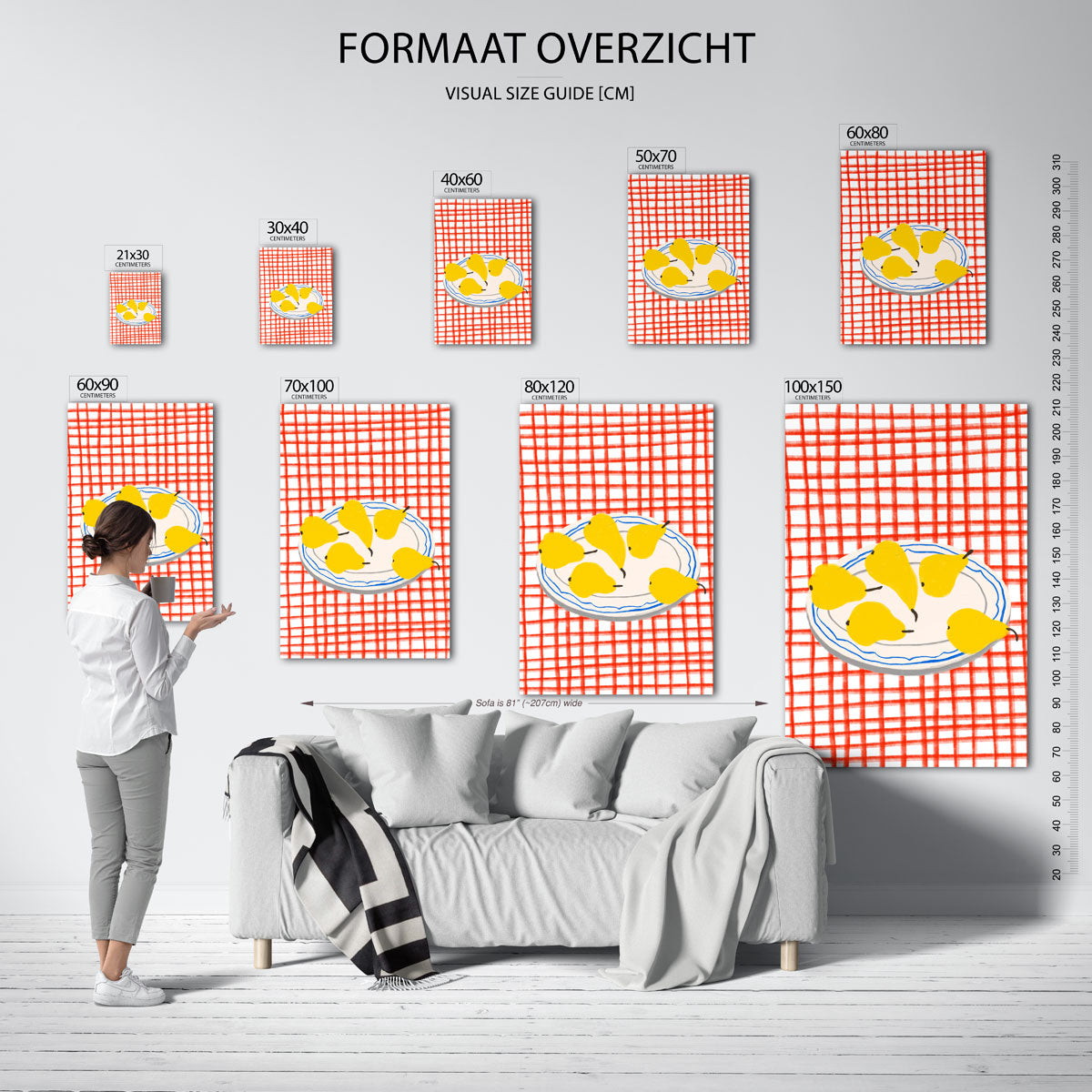 Peren op bord Poster