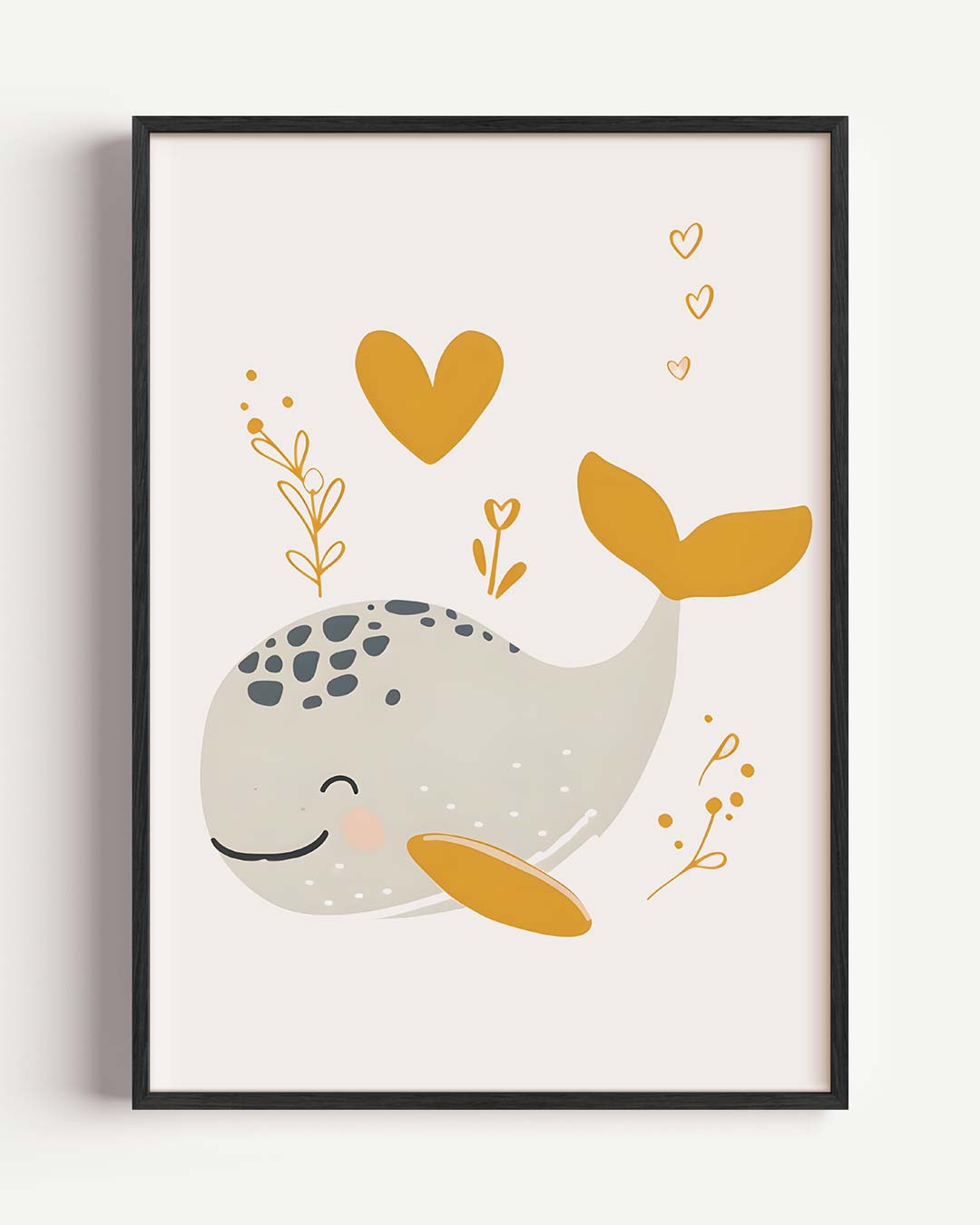 Schattige Walvis Poster-WallArtistic
