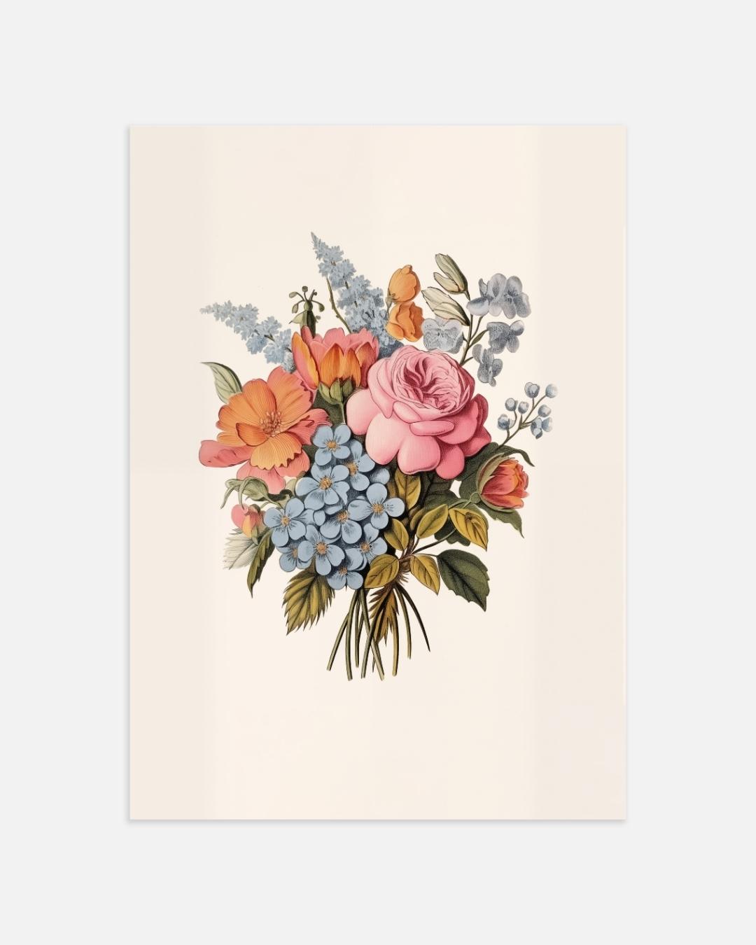 Klassiek bloemenboeket Poster