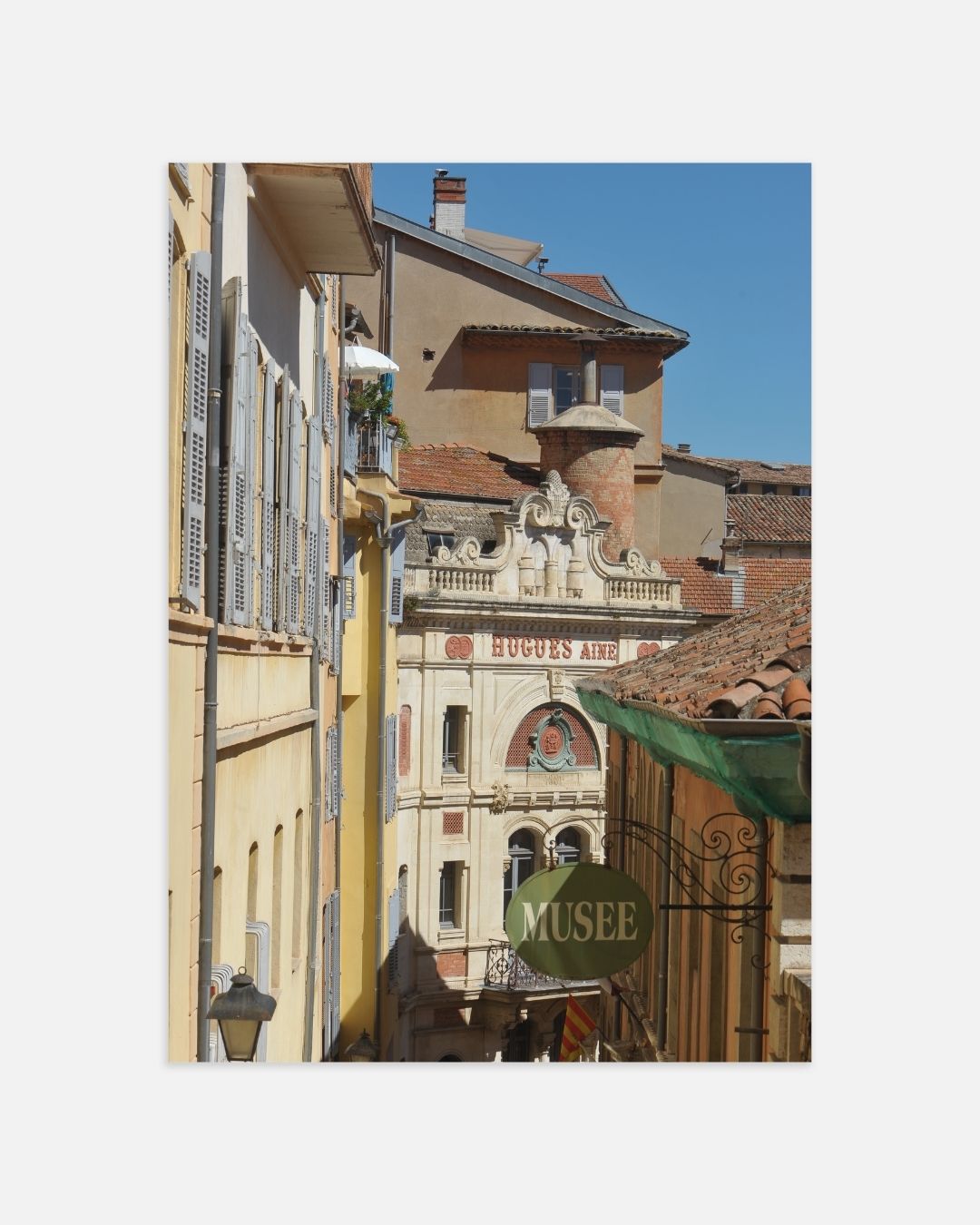 Historische Franse architectuur Poster