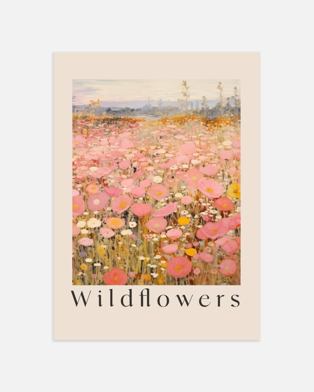 Wildflowers bloemenveld Poster