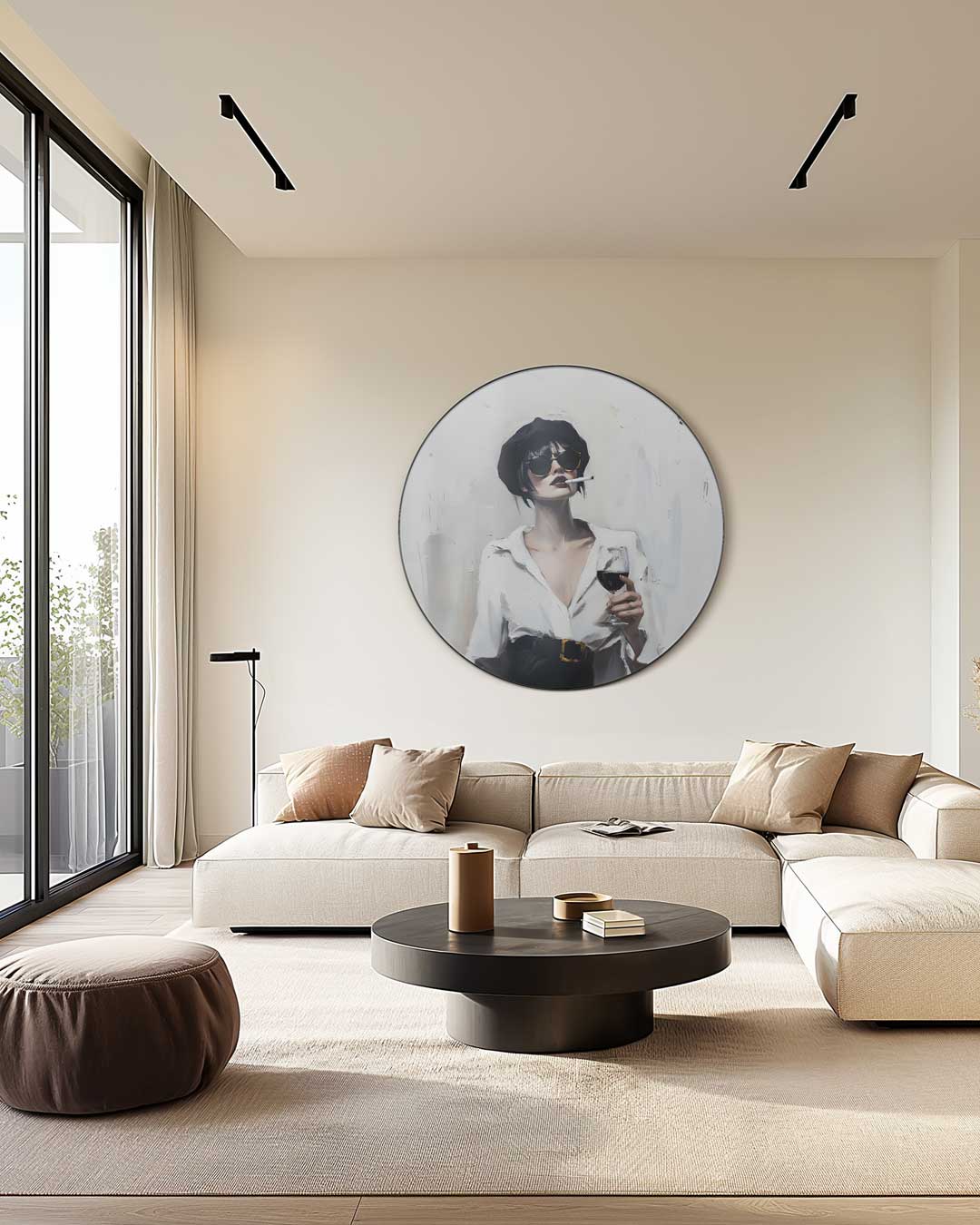 Stijlvolle Dames Muurcirkel-WallArtistic