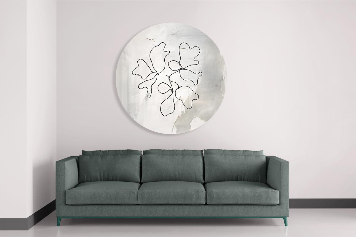 Moderne Abstracte Muurcirkel-WallArtistic