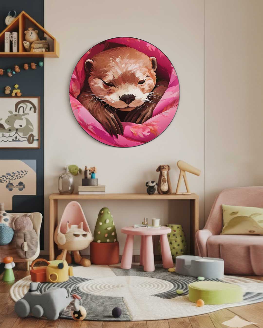 Schattige Ottermuurcirkel-WallArtistic