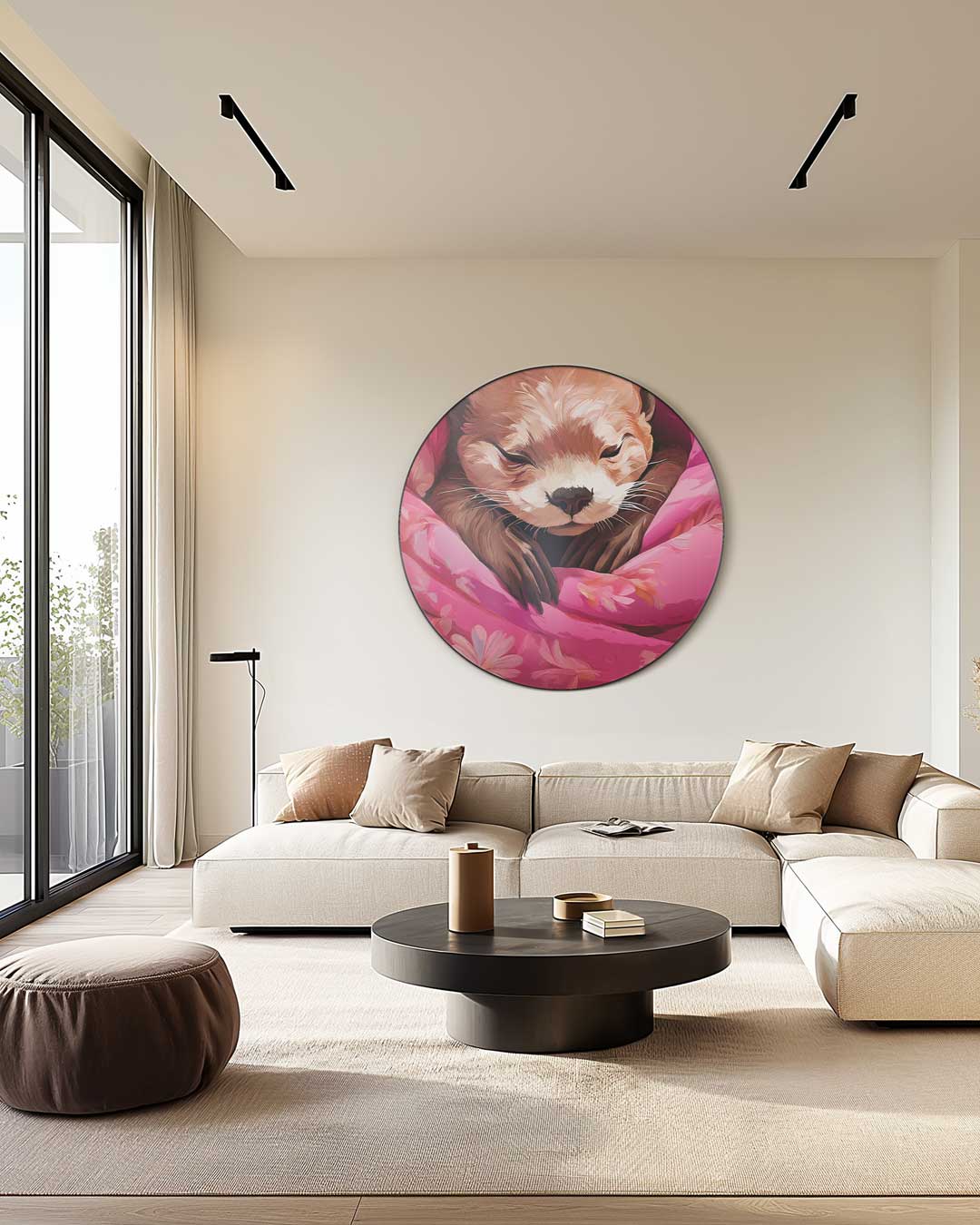 Schattige Ottermuurcirkel-WallArtistic