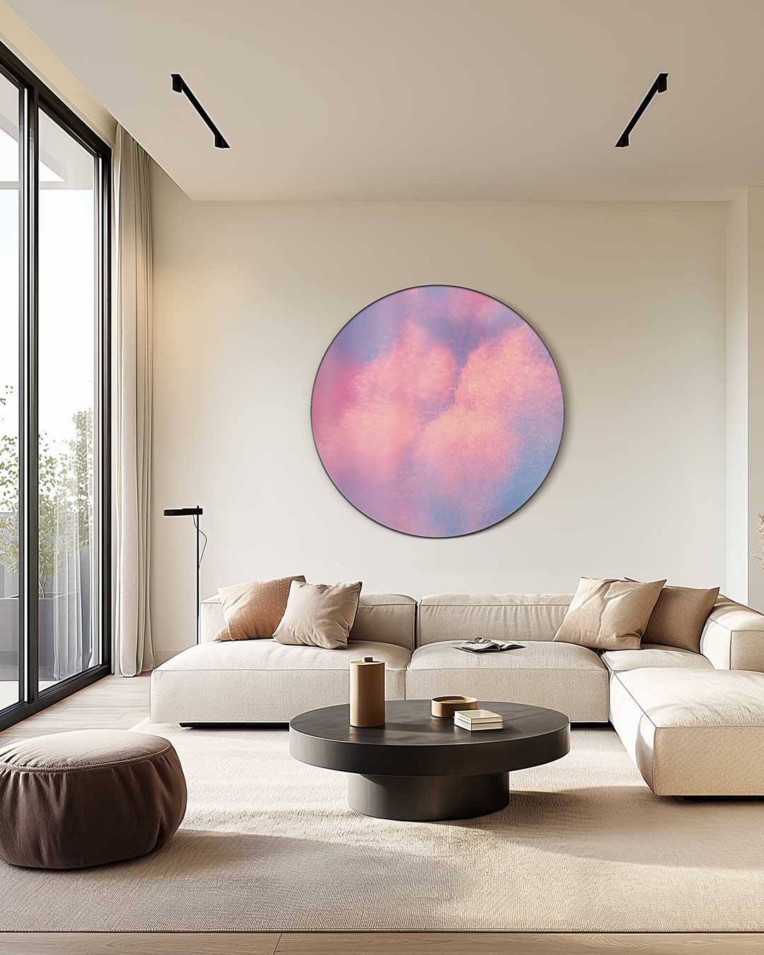 Pastel Dromerige Muurcirkel-WallArtistic