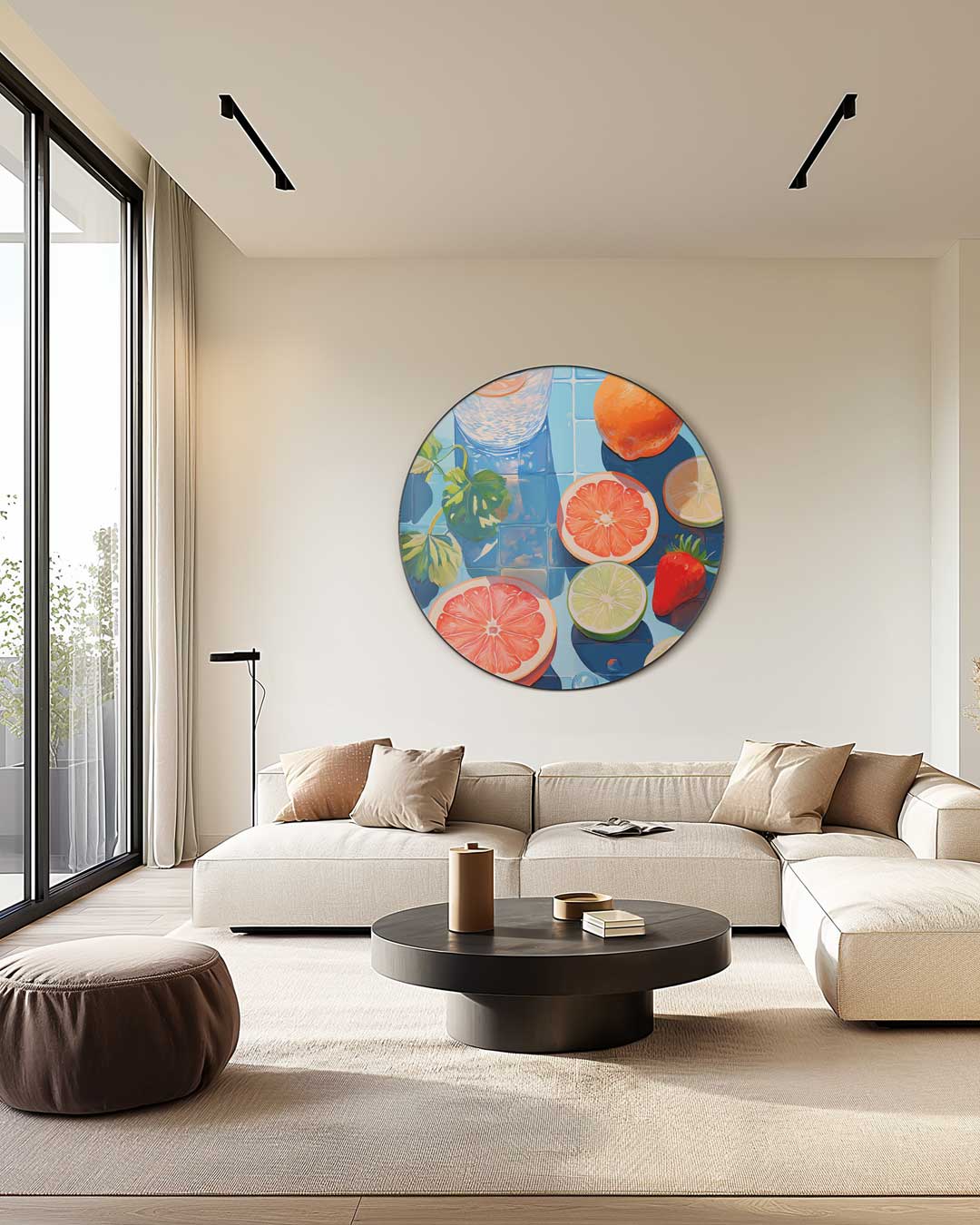 Tropische Fruit Muurcirkel-WallArtistic