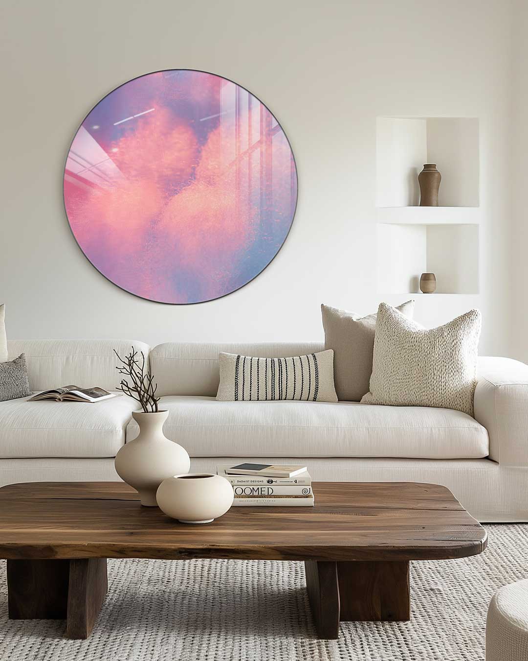 Pastel Dromerige Muurcirkel-WallArtistic