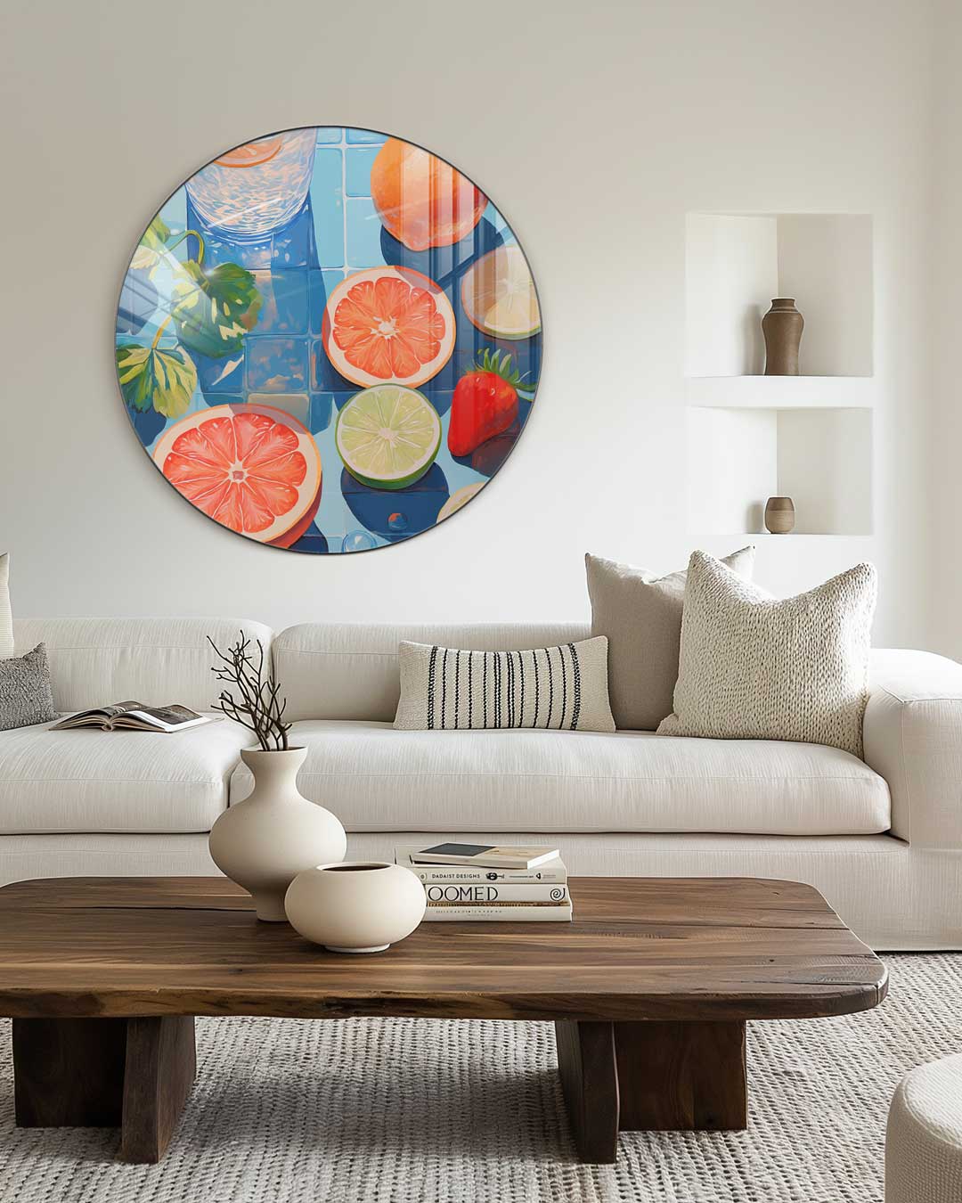 Tropische Fruit Muurcirkel-WallArtistic