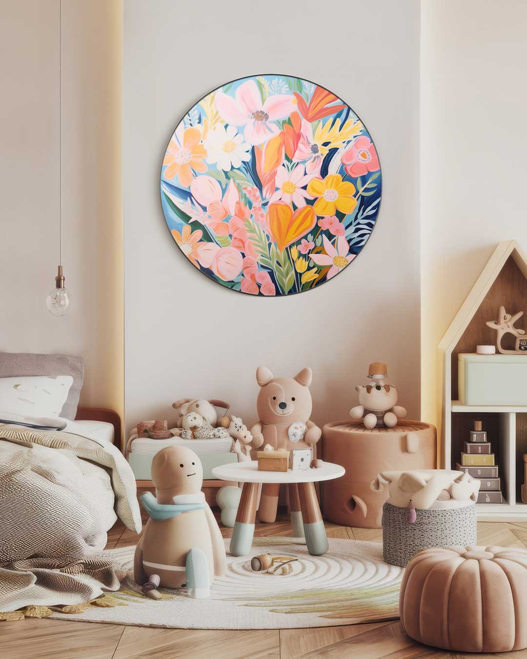 Bloemenpracht Muurcirkel-WallArtistic