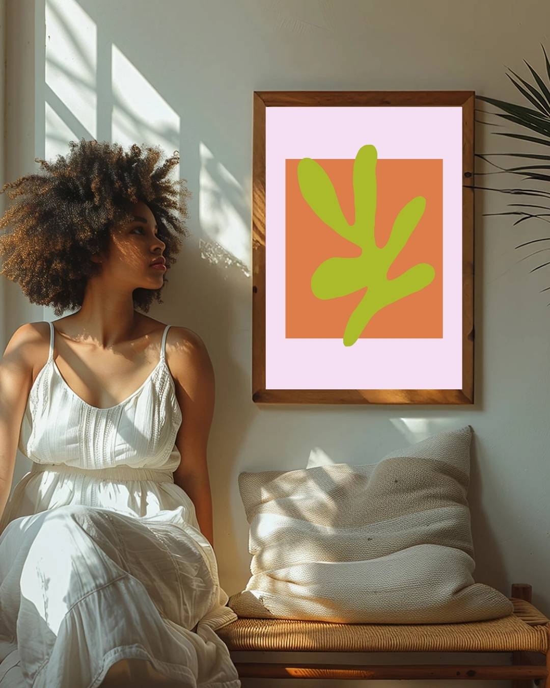 Abstract groen shape Poster