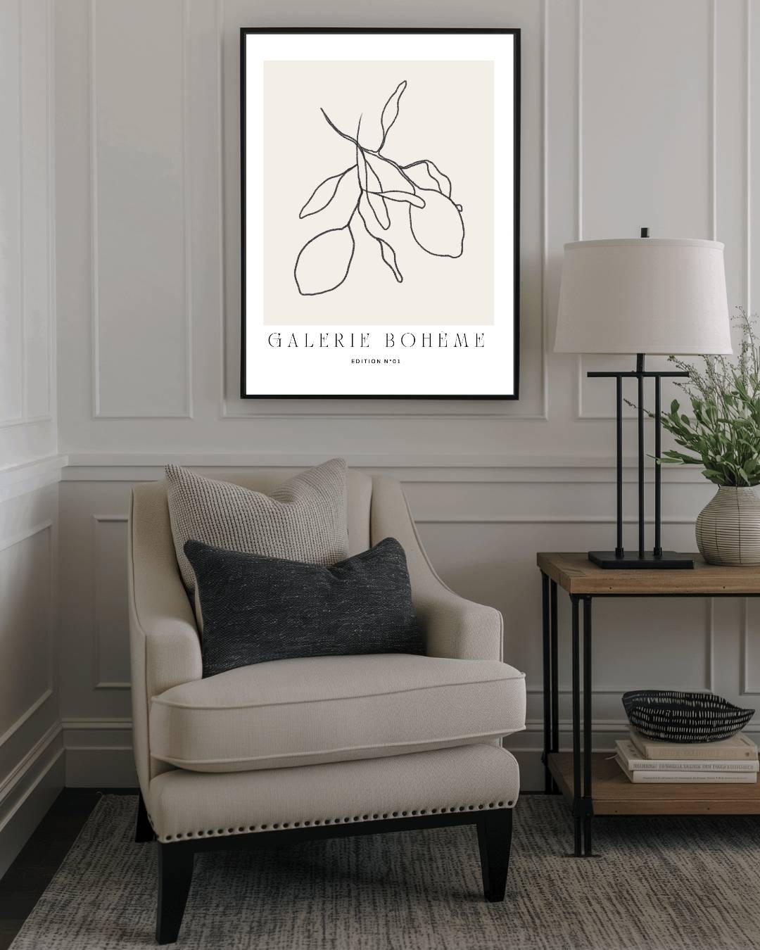 Minimalistische citroen Poster