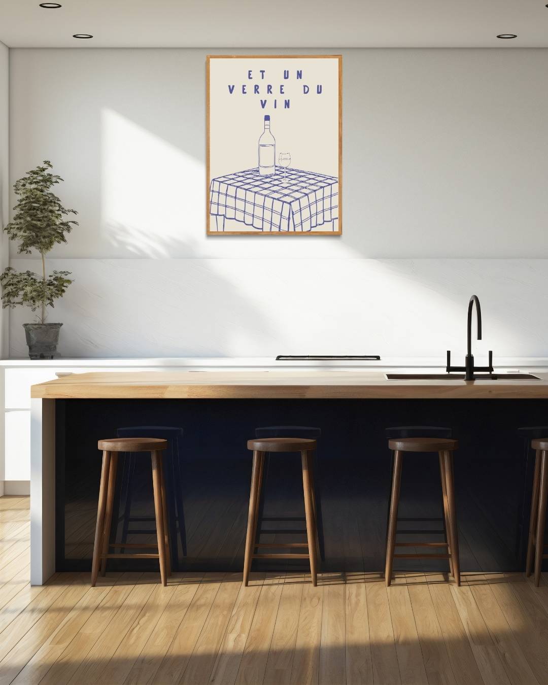 Et un verre du vin Poster