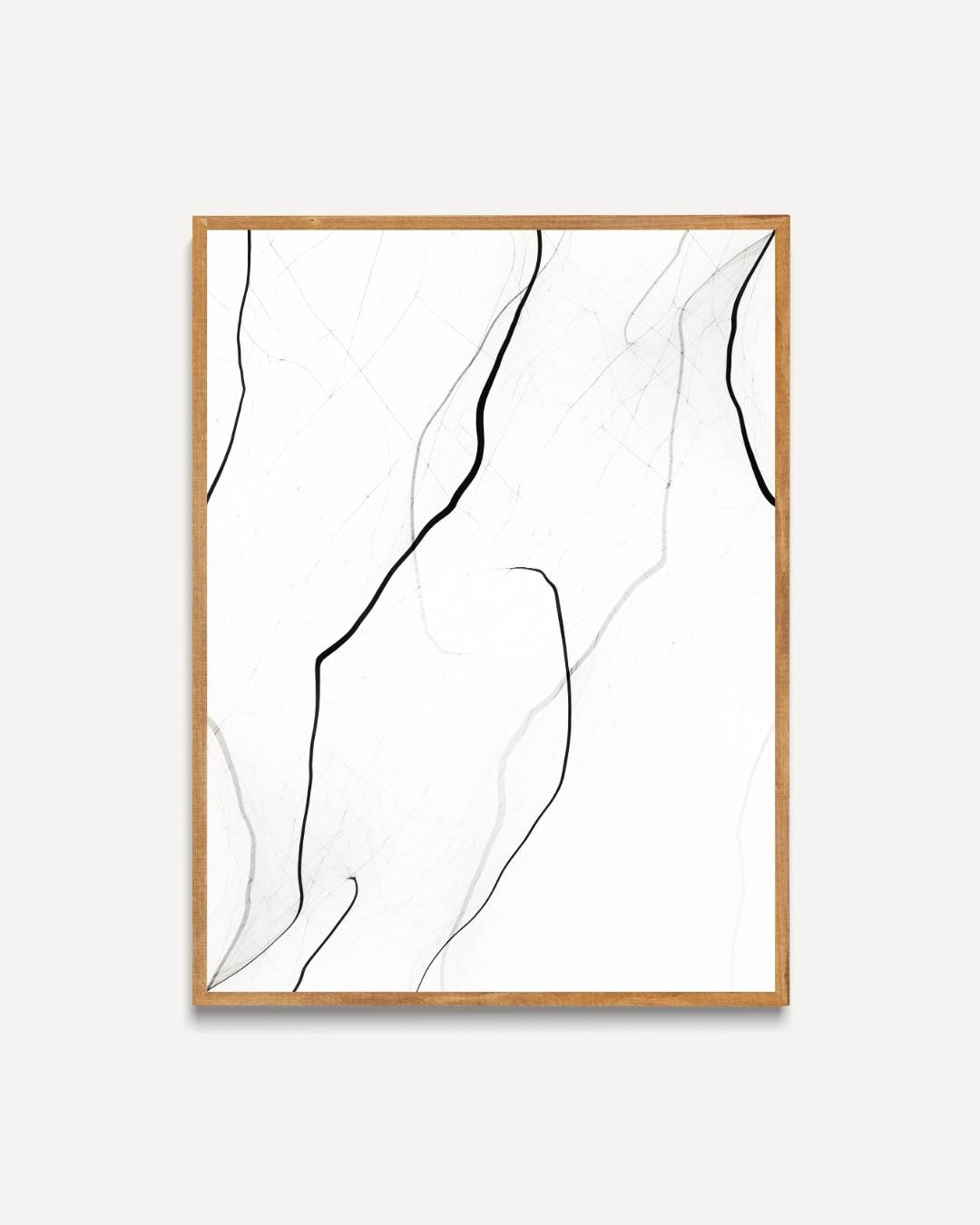 Abstracte zwarte lijnen Poster