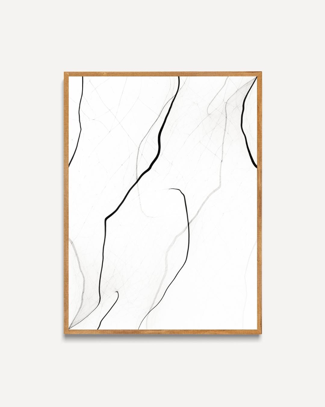 Abstracte zwarte lijnen Poster