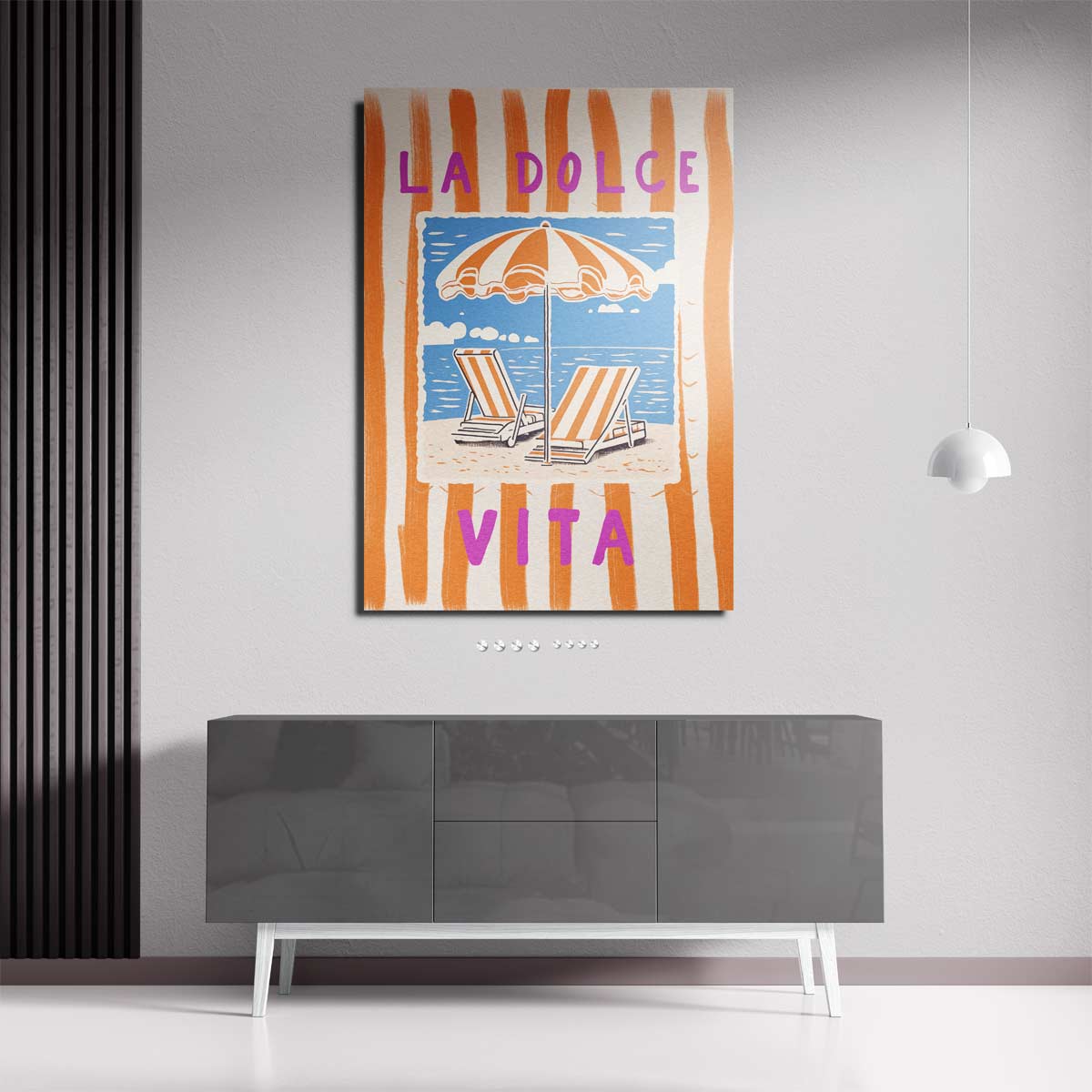 La dolce vita aan zee Kunstwerk-canvas-dibond-plexiglas-wanddecoratie-WallArtistic