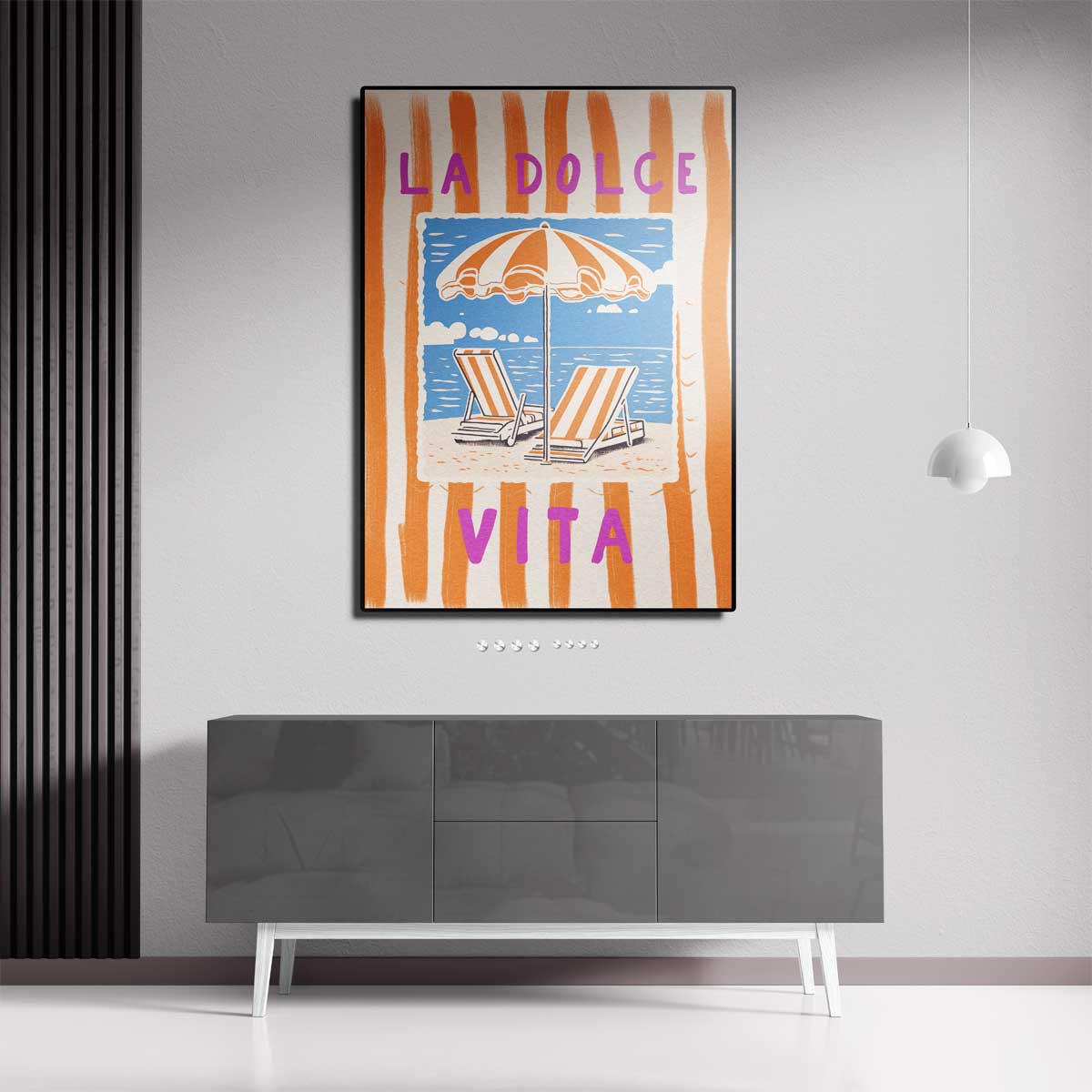 La dolce vita aan zee Kunstwerk-canvas-dibond-plexiglas-wanddecoratie-WallArtistic