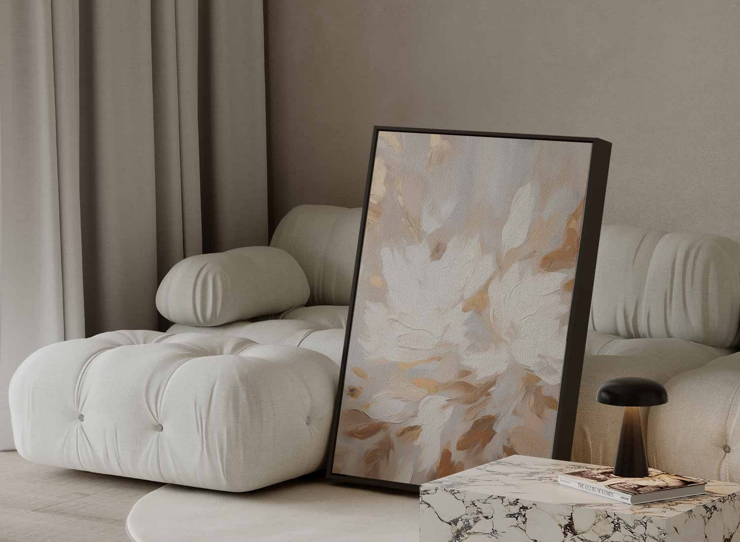 Bloemen met warme penseelstreken