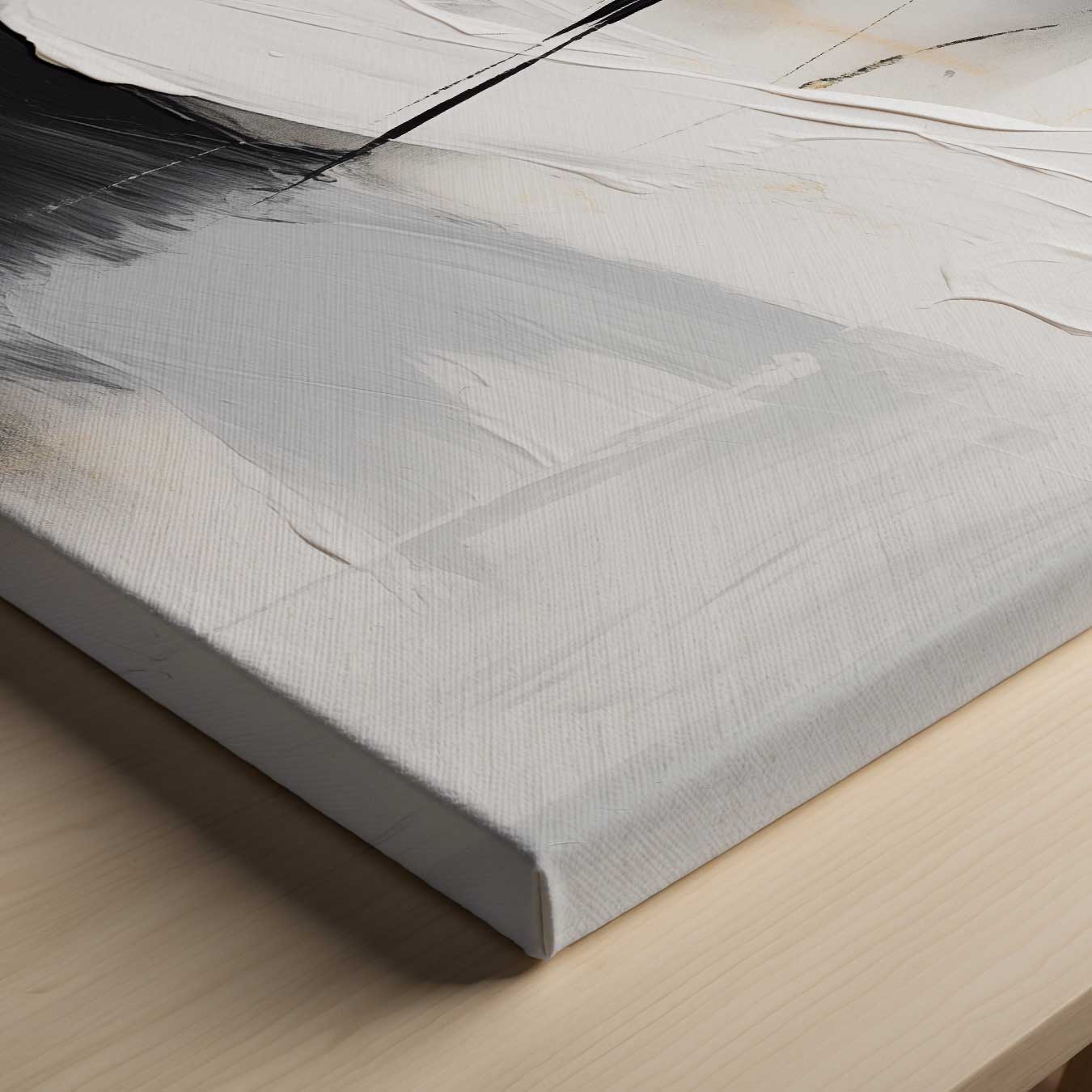 Abstract contrasterende vlakken in zwart en wit