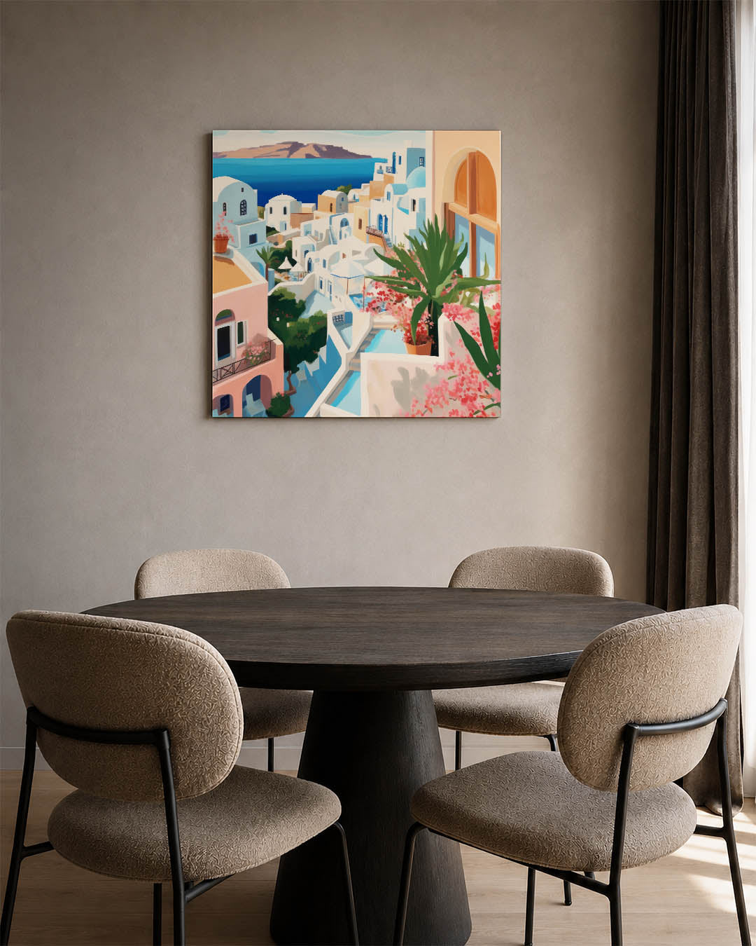 Mediterraans dorp Kunstwerk