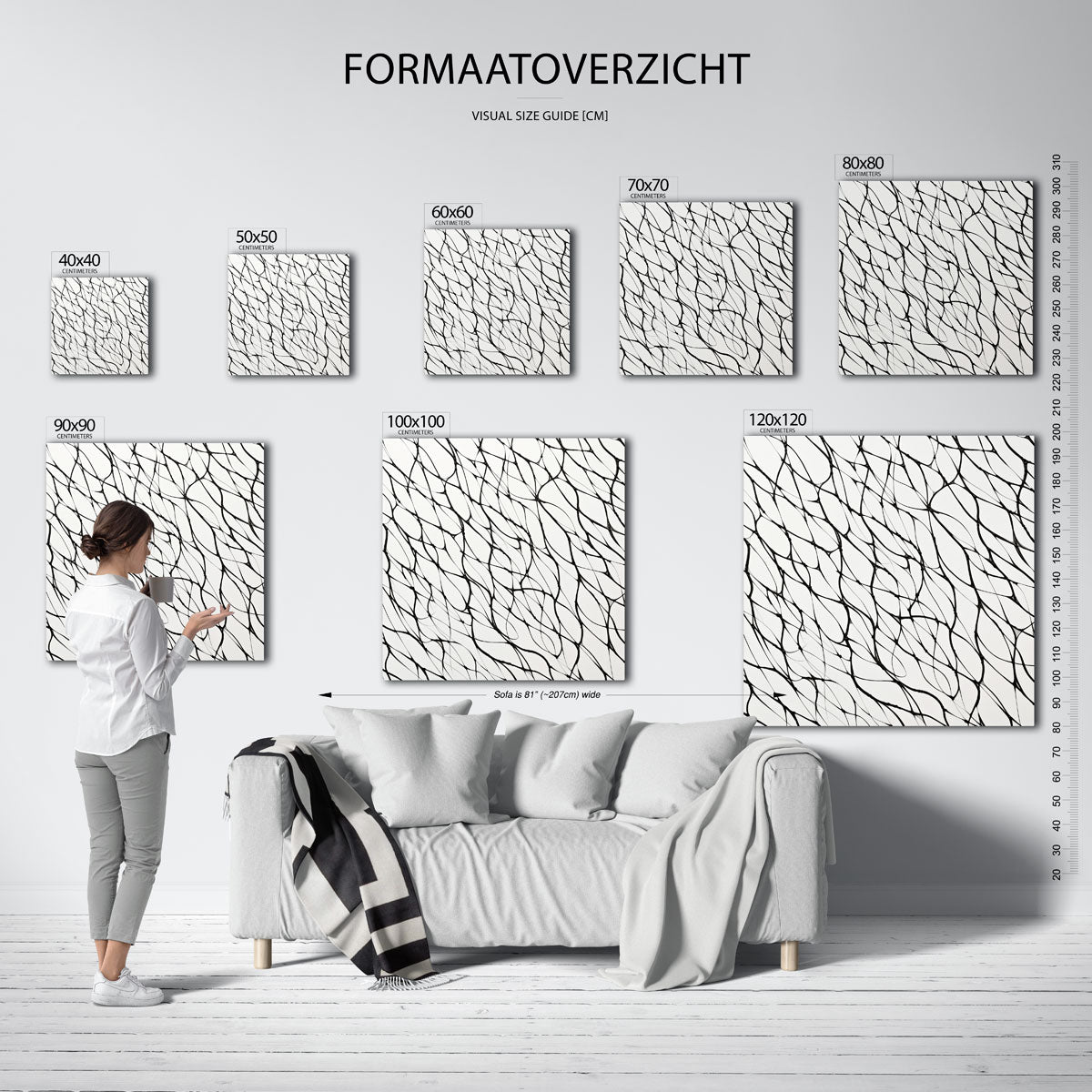 Abstracte lijnen Poster