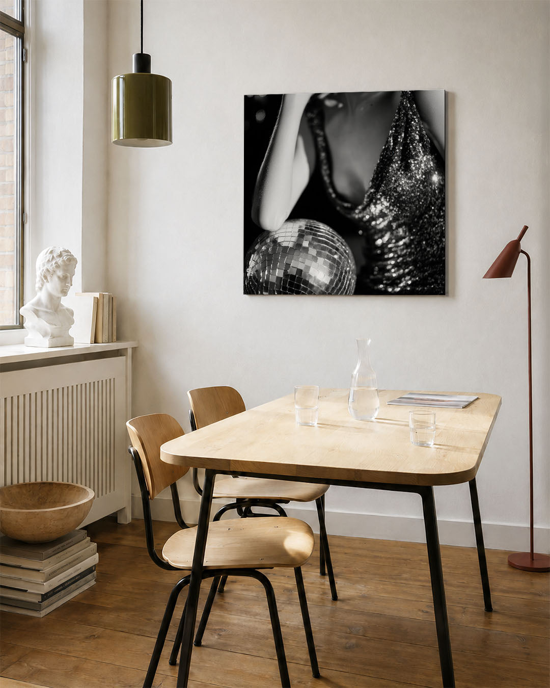Glinsterende reflecties Kunstwerk