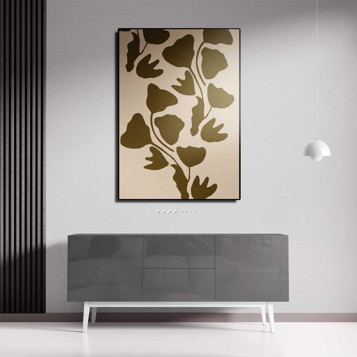 Ginkgo Groen: Natuurlijke Elegantie Kunstwerk-canvas-dibond-plexiglas-wanddecoratie-WallArtistic