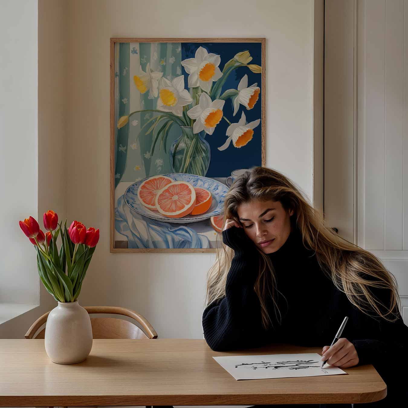 Vrolijke Voorjaarsbloem Poster-WallArtistic
