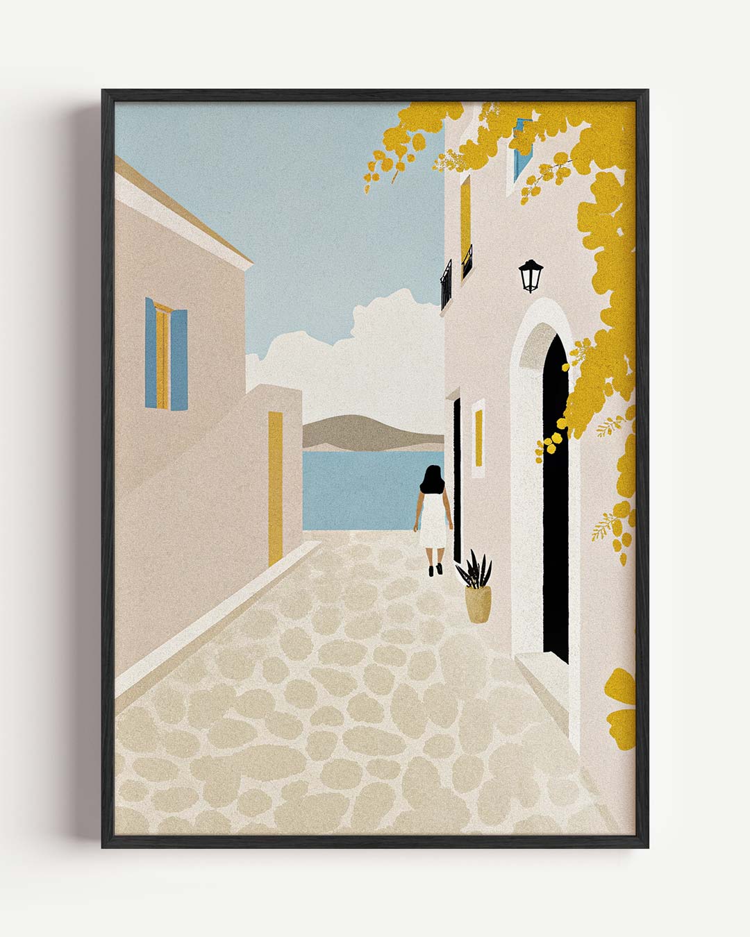 Dromerige Mediterraanse Escape Poster-WallArtistic