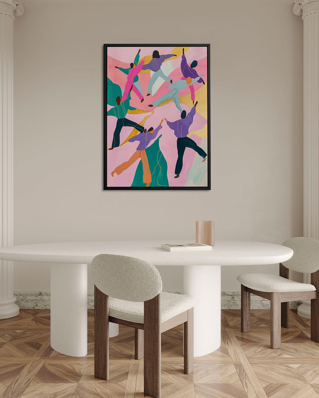 Dansende figuren Kunstwerk