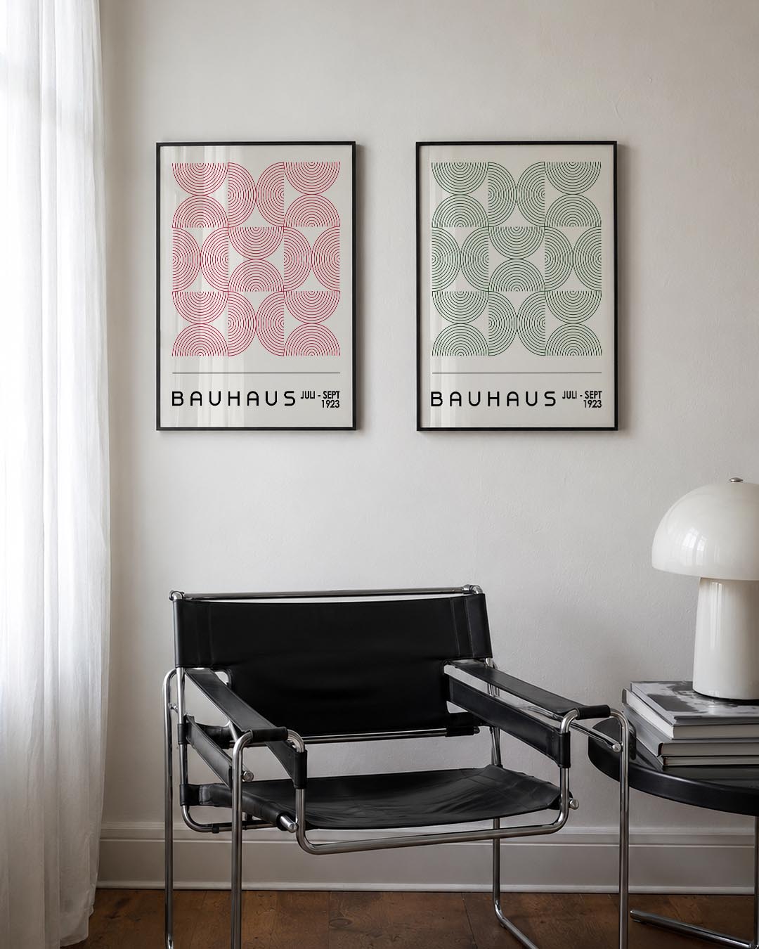 Cirkelritme en lijnen Posterset
