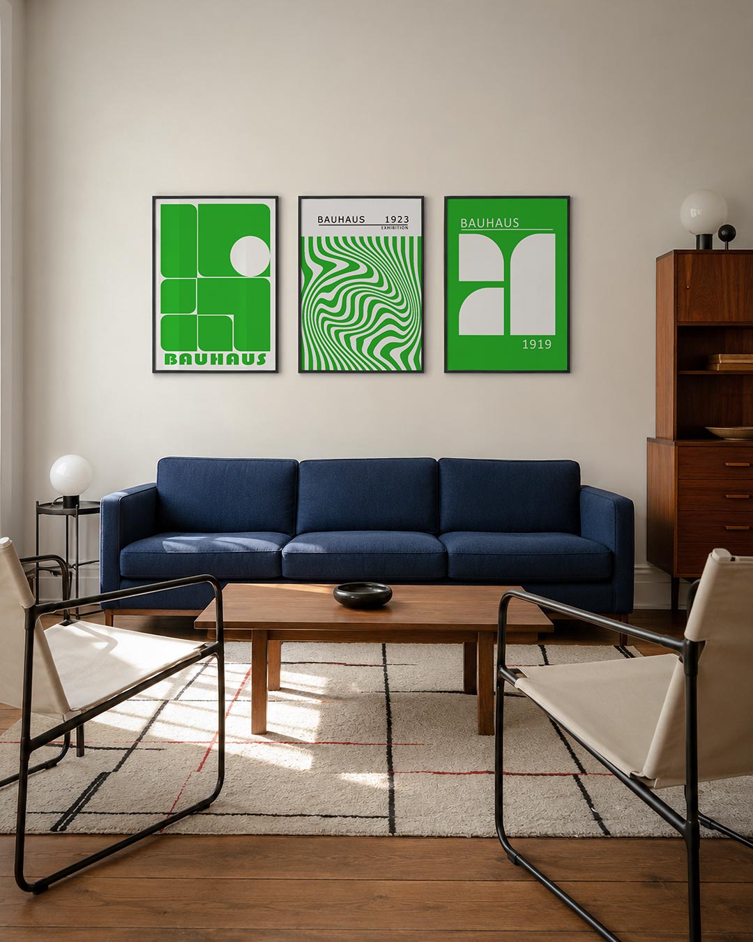 Groene vormenbalans Posterset