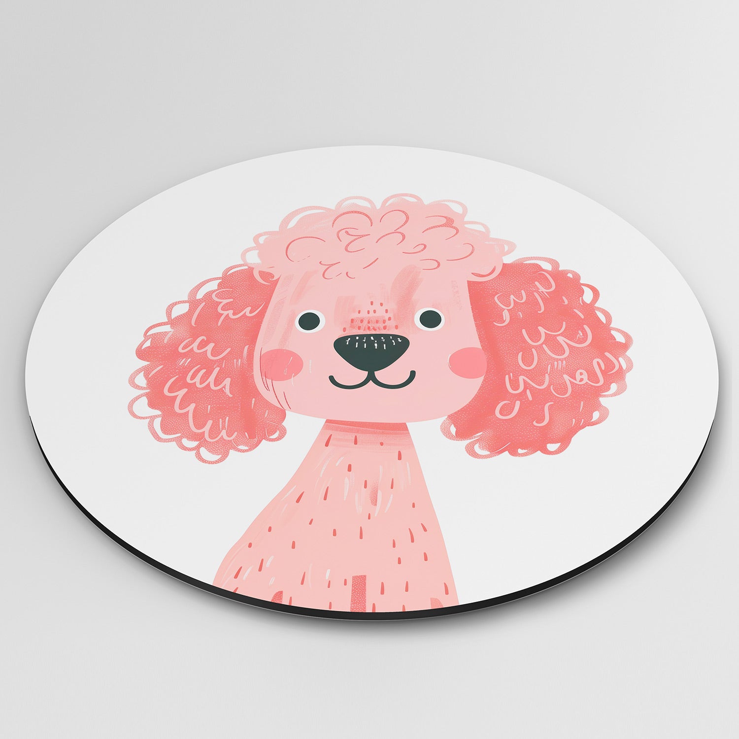 Roze hond Muurcirkel