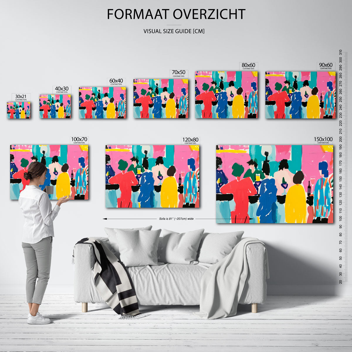 Levendige figuren Poster
