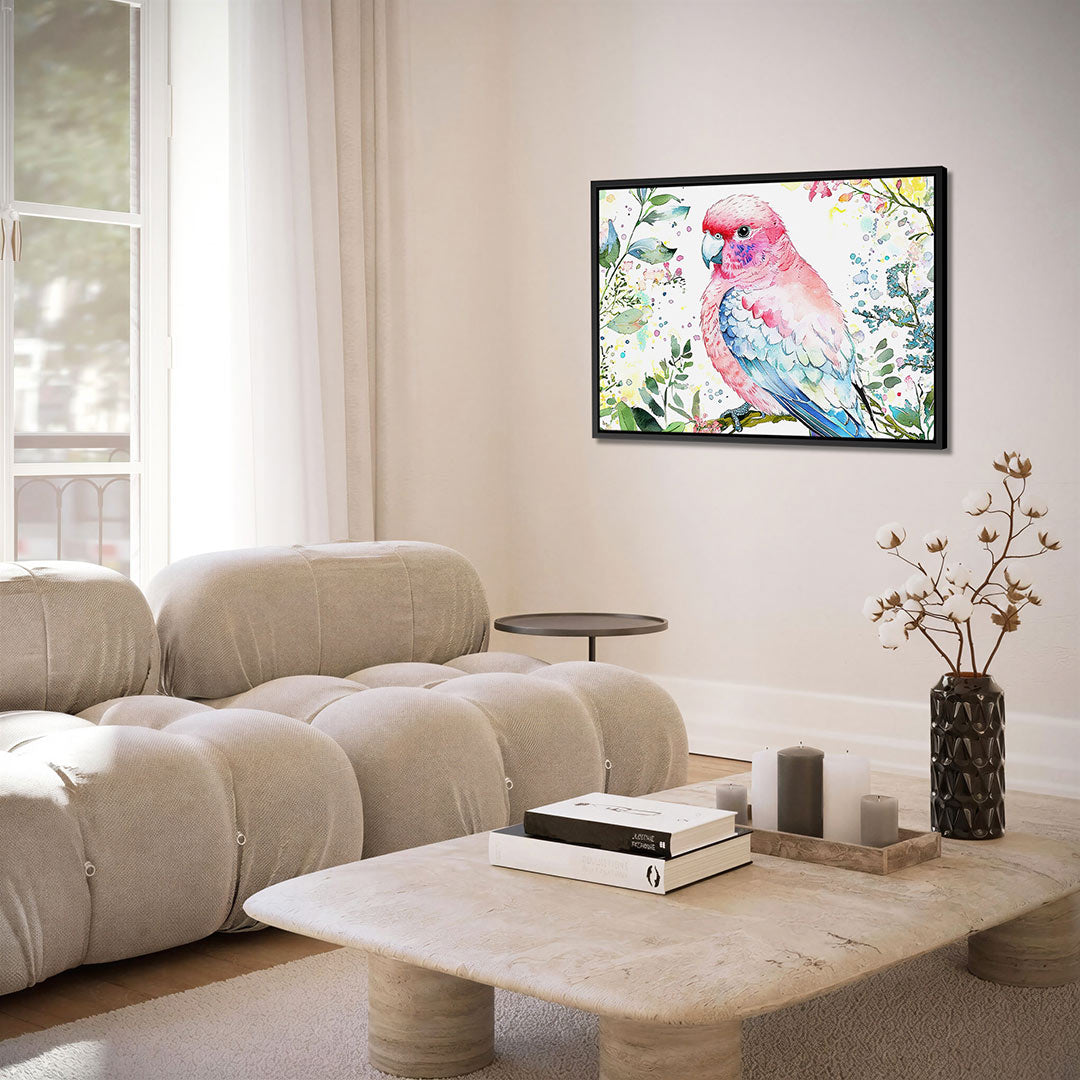 Vrolijke vogel illustratie Kunstwerk